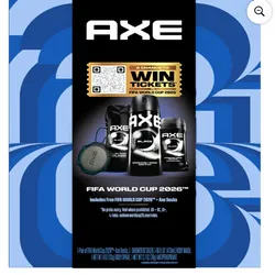 AXE Set de Regalo para el Cuidado Corporal de la Copa Mundial de la Fifa Black Regimen x con Gel de Baño, Spray Desodorante, Barra Antitranspirante y Herramienta de Ducha + Calcetines, Paquete de 4