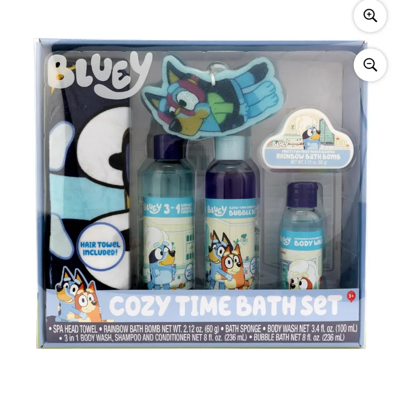 Bluey Juego de Baño de Tiempo Acogedor, 6 Piezas