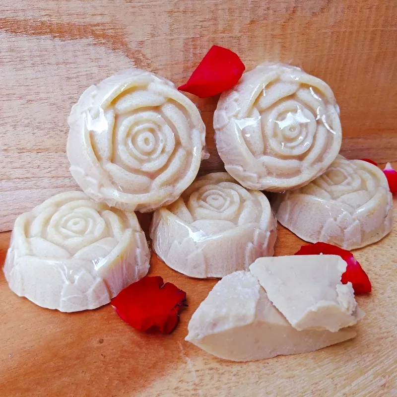 Jabón de cacao (rosa grande)