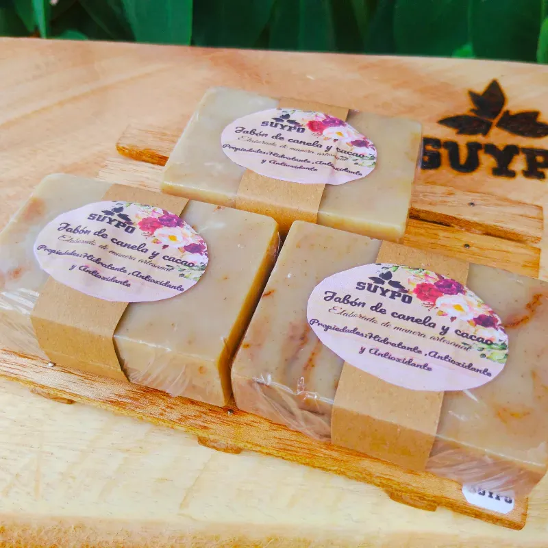 Jabón de canela y cacao ( cuadrado grande)