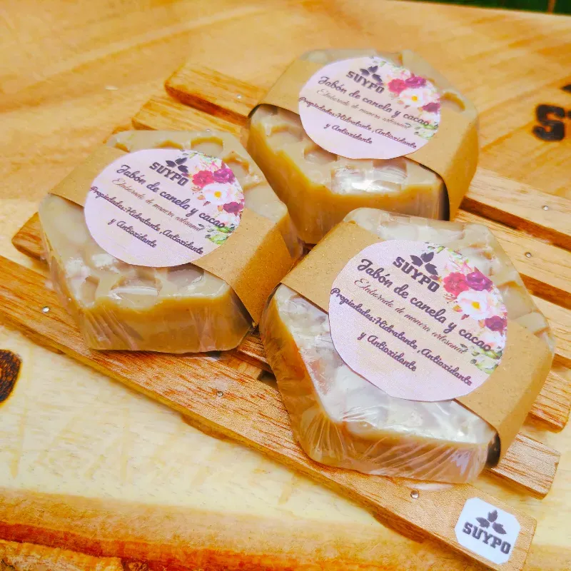 Jabón de canela y cacao.(Panal de abejas)