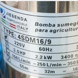 Turbina sumergible marca jeisenda 