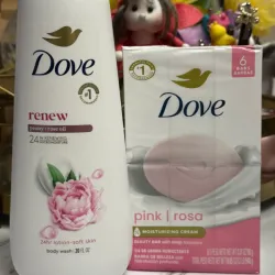 Jabon y gel de ducha Dove Peony & Rose Oil 🌹