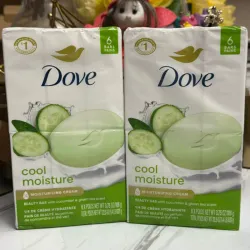 Paquete de 6 jabones Dove 💚