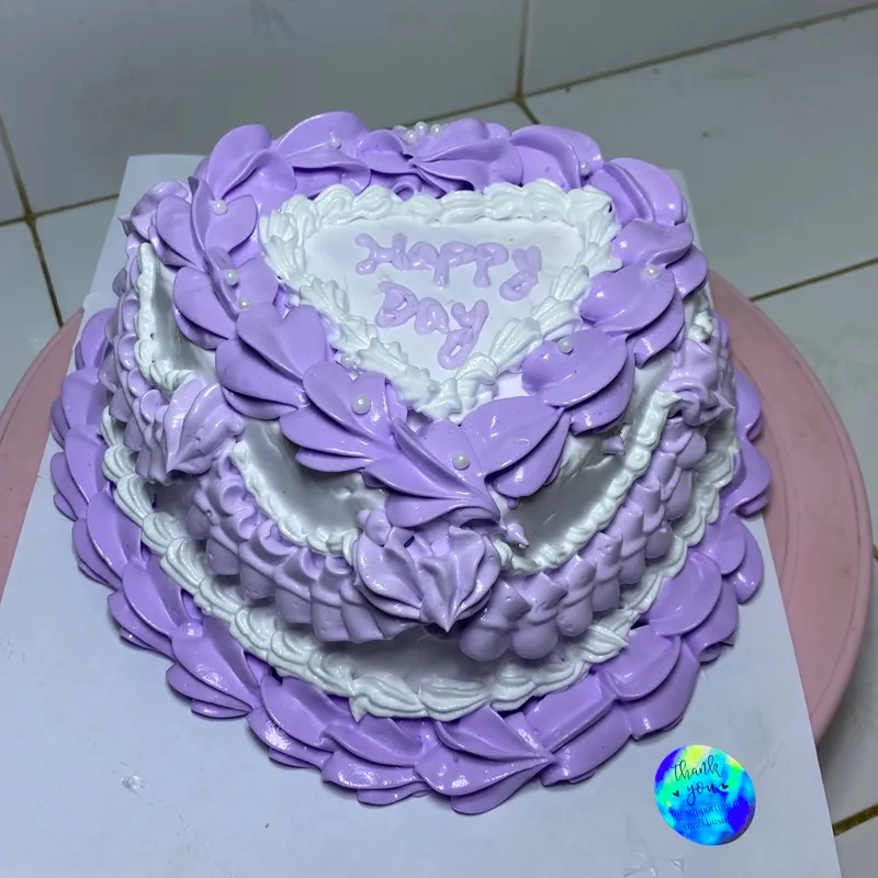 Mini torta en forma de corazón