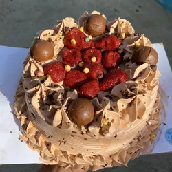 Panetela con fresas