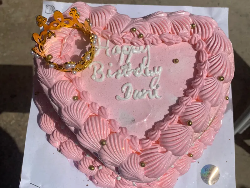 Panetela en forma de corazón