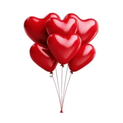 Globos de corazón. 