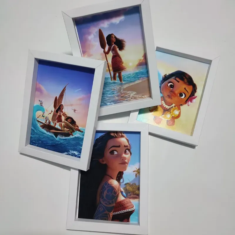 Moana conjunto de 4 cuadros