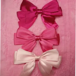 Oferta de 3 Lazos Eva Coquette Rosa