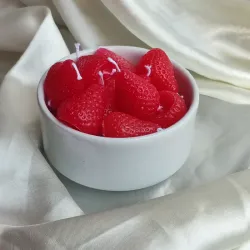 Paquete de 4 velas de fresa