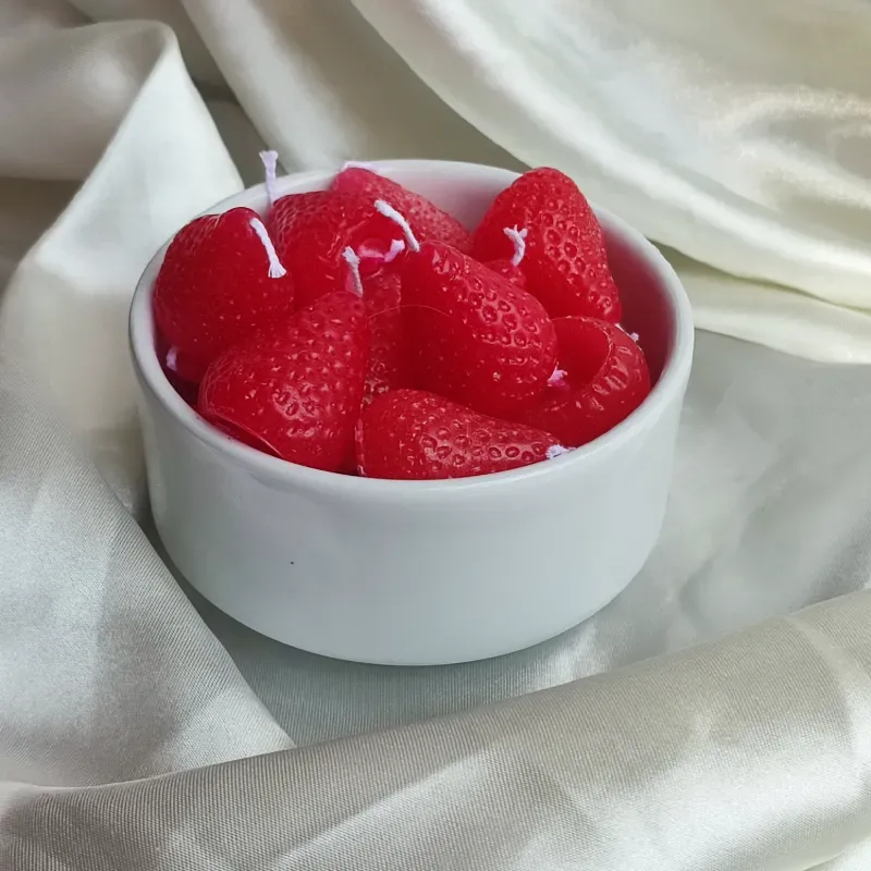 Paquete de 4 velas de fresa