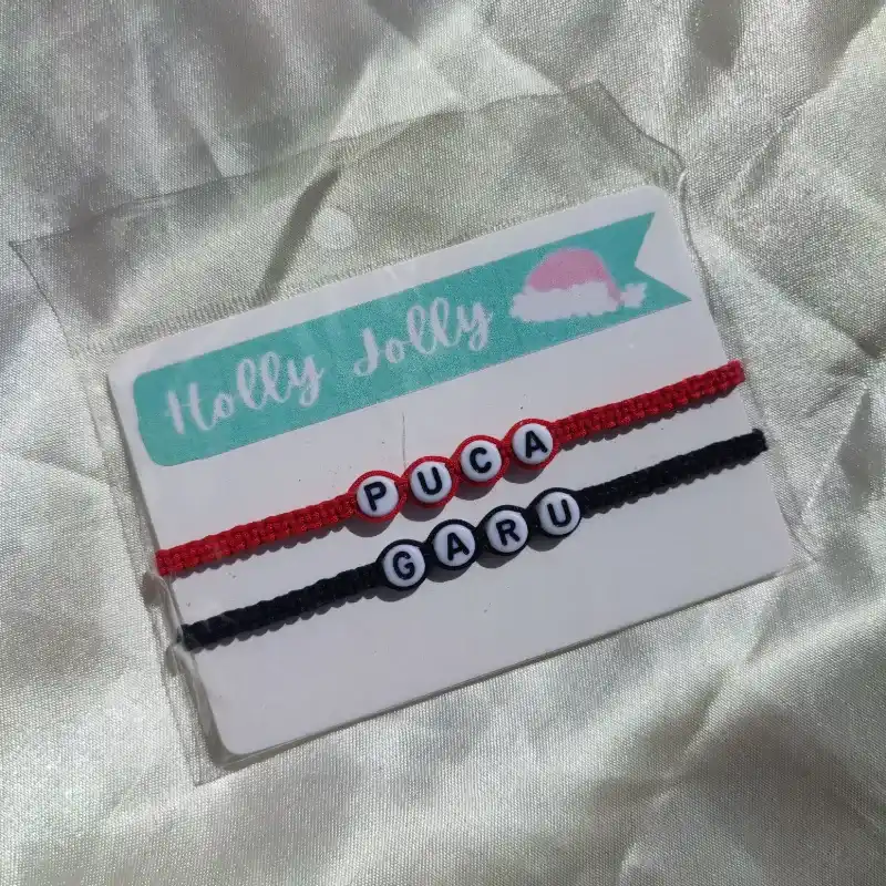 Pareja de pulceras personalizadas