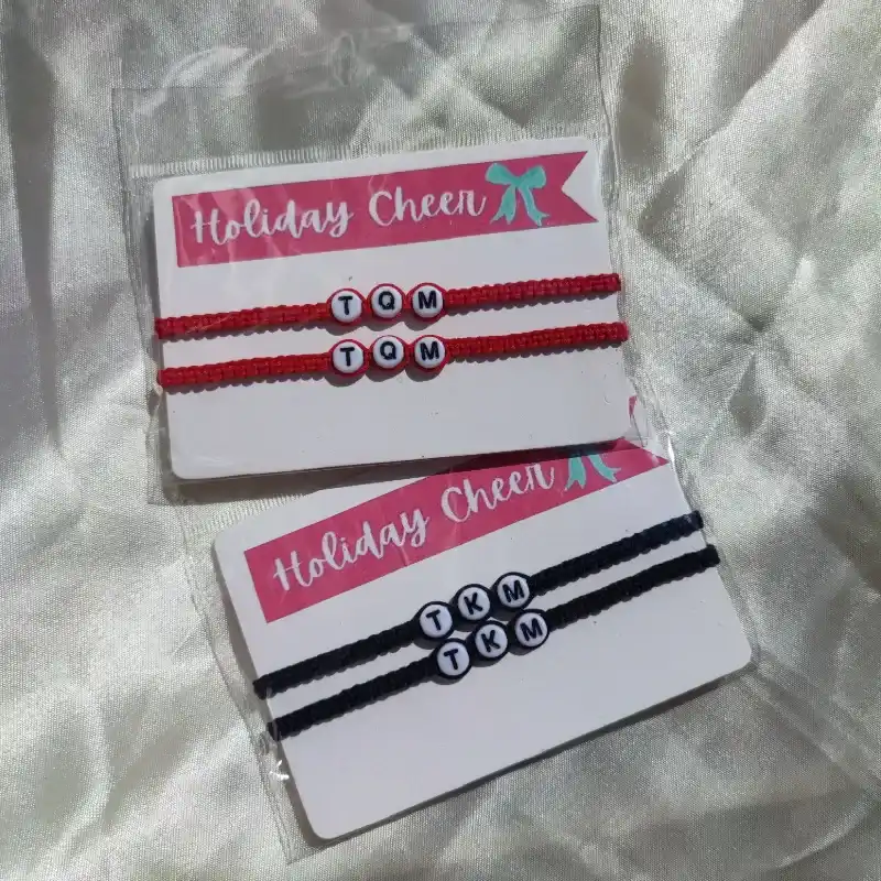 Pareja de pulceras personalizadas