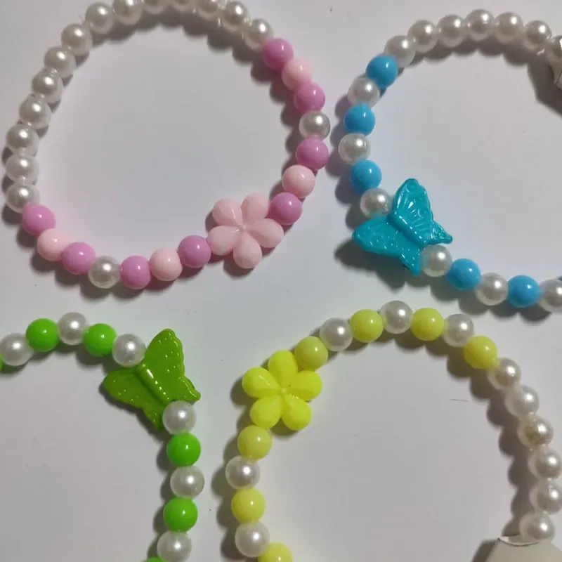 Pulceras de perlas sencillo