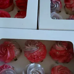 Cupcakes rellenos matizados