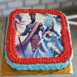 Cake 🌊Yemayá-Shangó🪓