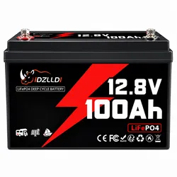 Batería de litio LiFePO4 de 12.8V 100Ah