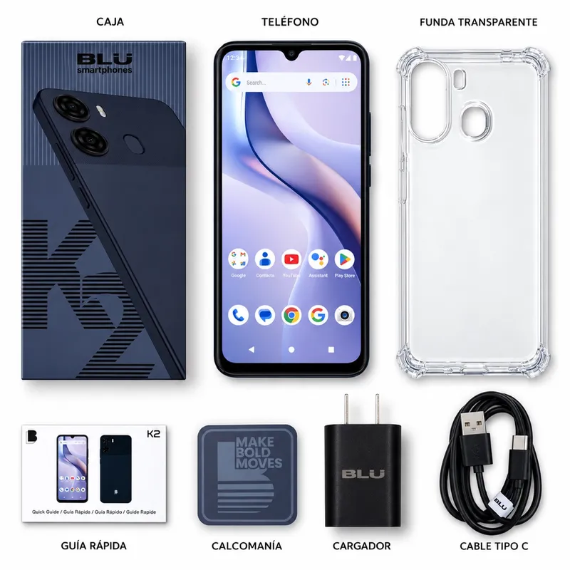 BLU K2 – 8 GB RAM (4+4) / 64 GB