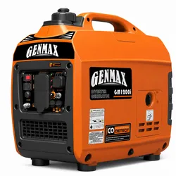 GENMAX Generador portátil, motor de gas ultra silencioso de 1200 W.