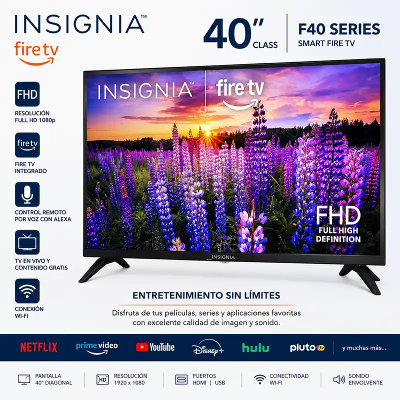 INSIGNIA 40" Class F40 Series LED Full HD Smart Fire TV