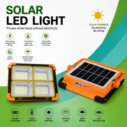 Lámpara LED Solar Recargable IP66 – Alta Potencia