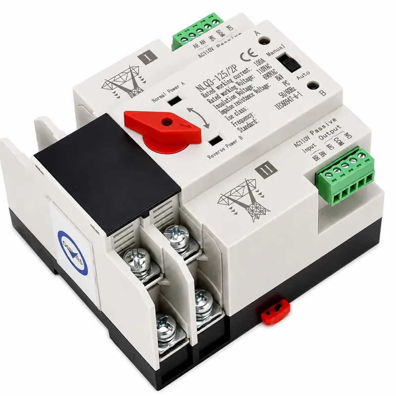Transfer Automático 100A 2P 110V – Corriente y Generador