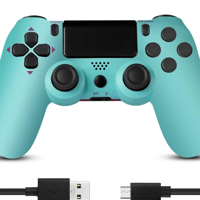 Mando de Play 4 Verde Azul