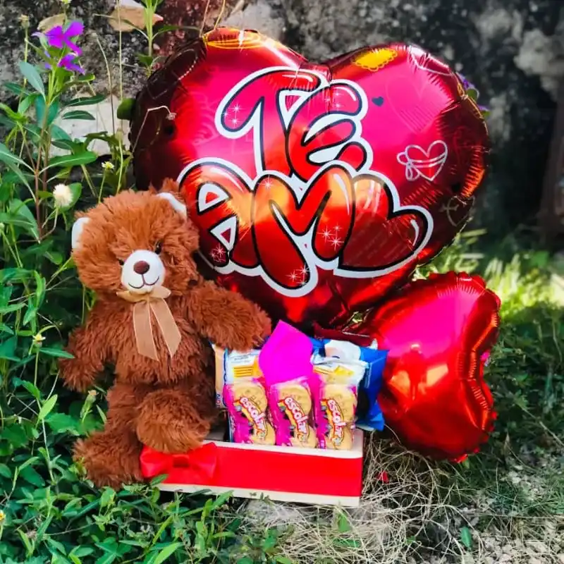 Ancheta Básica Temática "Te Amo" Con peluche🧸❤️✨️