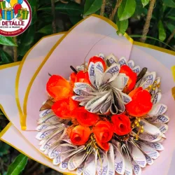 Mini Ramo de dinero y flores