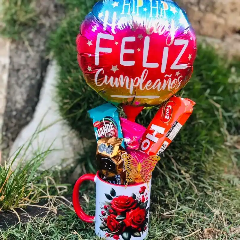 Taza Personalizada "Temática Feliz Cumpleaños"🎊❤️✨️