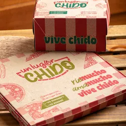 Caja de pizza y hamburguesa para llevar
