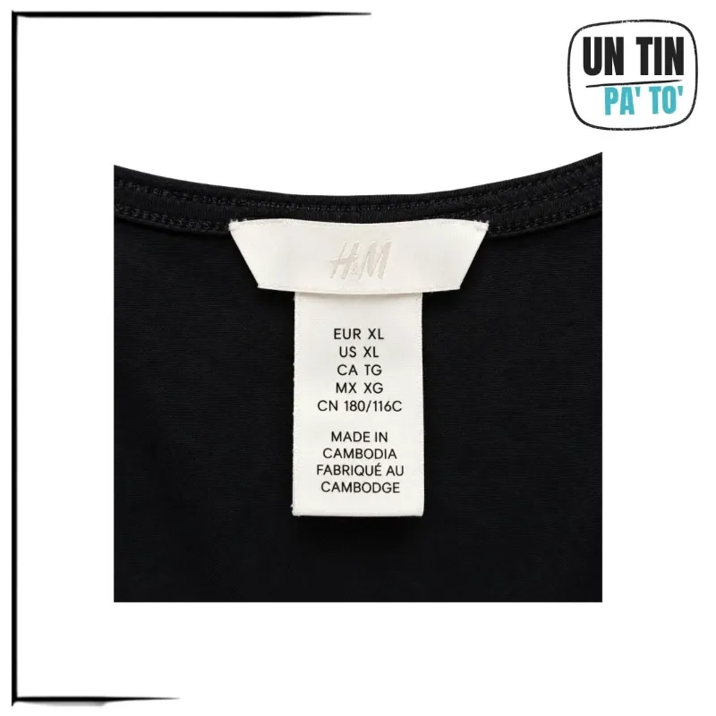 🖤 Bodysuit H&M negro – Talla XL