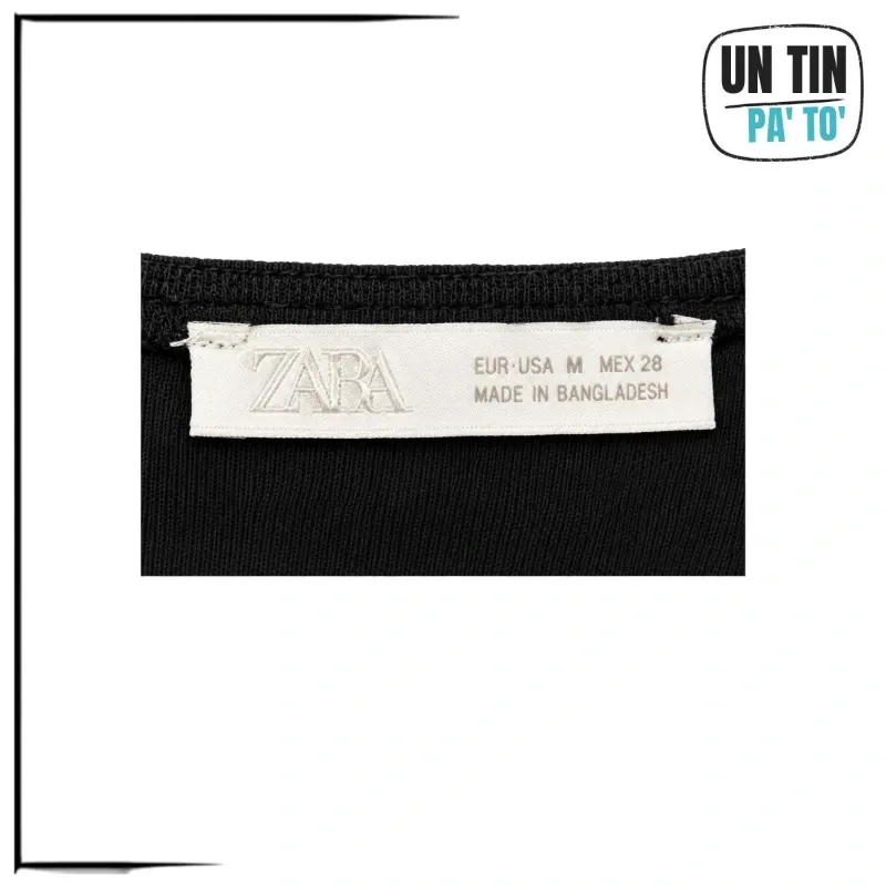 🖤 Bodysuit Zara negro – Talla M