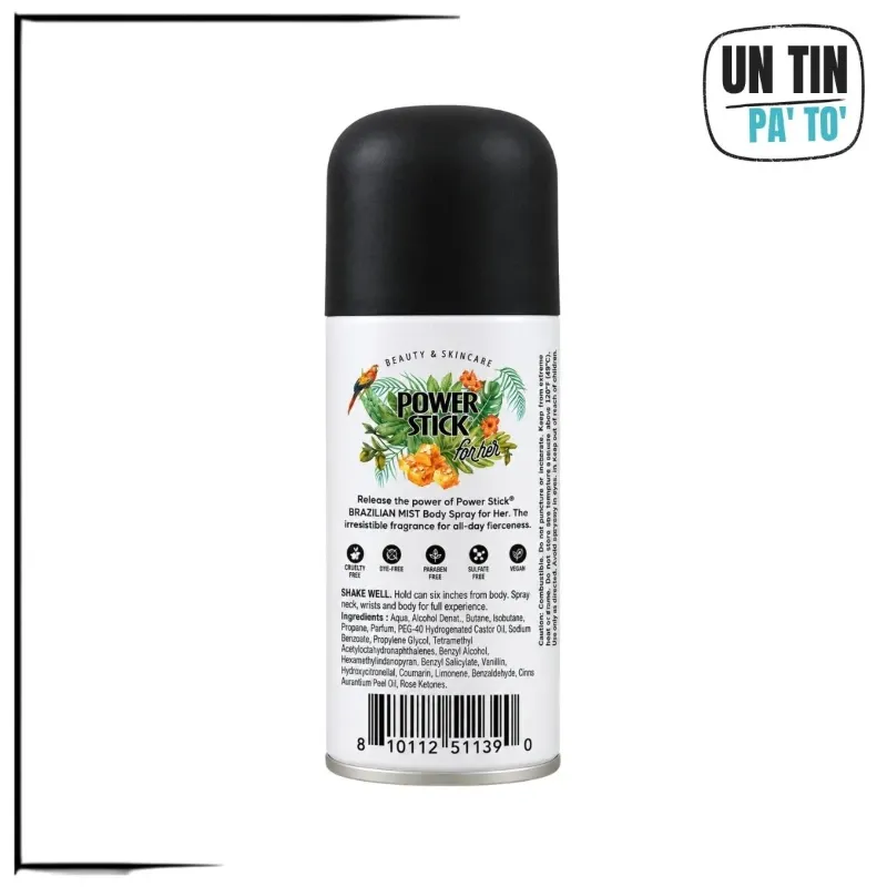 Brazilian Mist Power Stick – Spray Corporal para Mujer