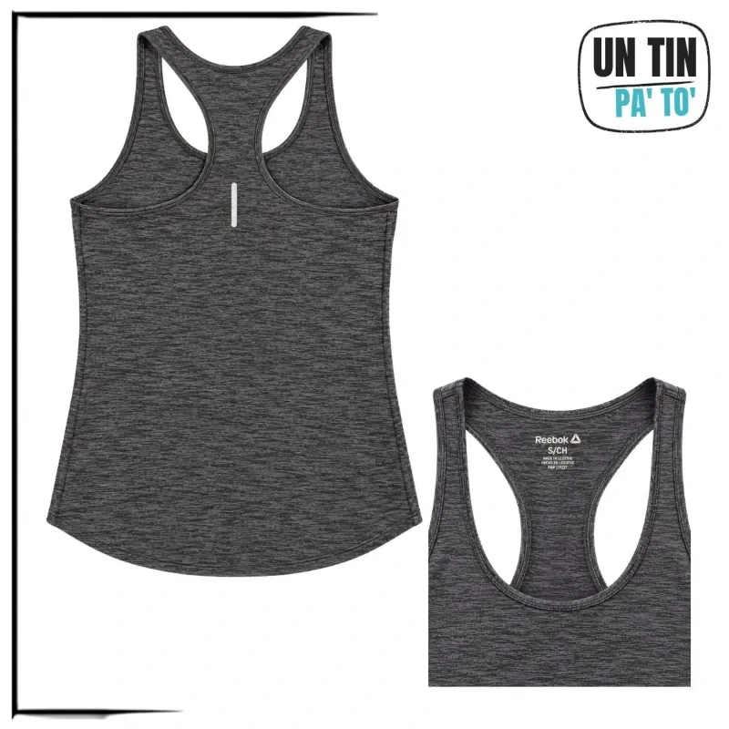 🖤 Camiseta deportiva sin mangas | Reebok para mujer