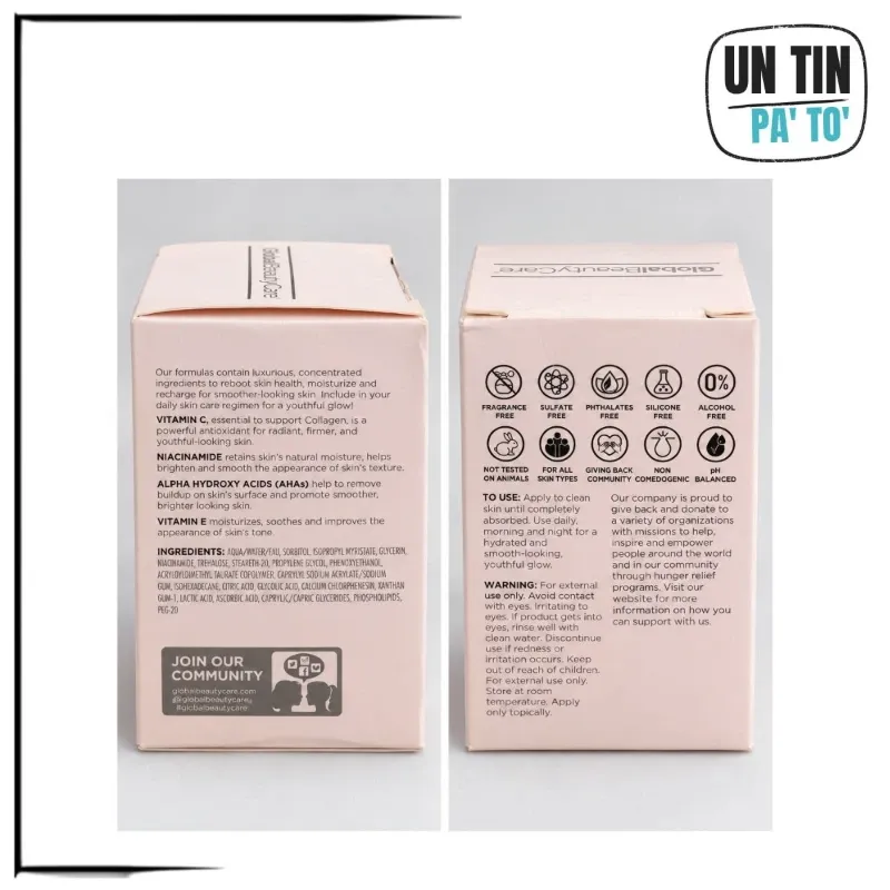 Crema Facial Glowing Vitamin C – Global Beauty Care