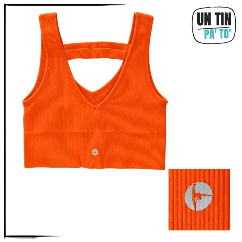🧡 Crop top deportivo 90 Degree by Reflex – Talla S