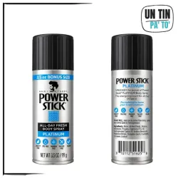 Power Stick Platinum – Spray Corporal para Hombre