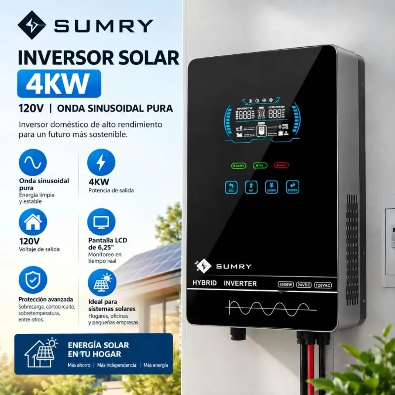 Combo *INVERSOR + 2 BATERÍAS (SMART) 3840 w/h de almacenamiento*🔥