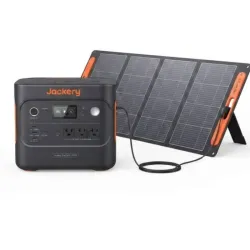 Estación de energía con panel solar incluído