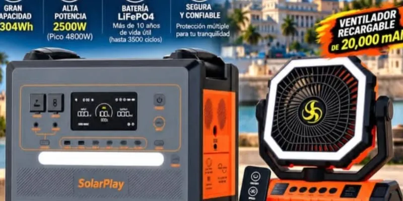 Estación de energía portátil solar play 2500 w LifePO4