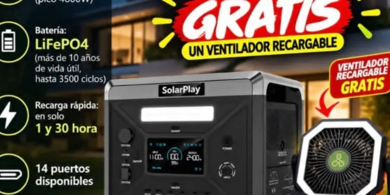 Estación de Energía SOLAR PLAY 2400 w