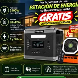 Estación de Energía SOLAR PLAY 2400 w