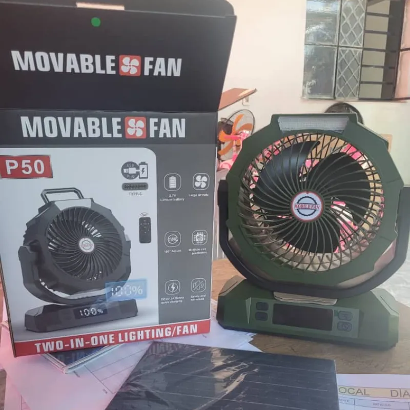 Ventilador recargable 40000 map