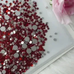 Cristales rojos varios tamaños 