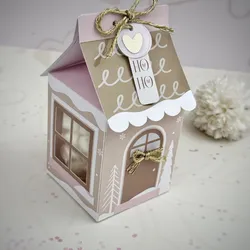 Caja Milk estilo Casa Navideña