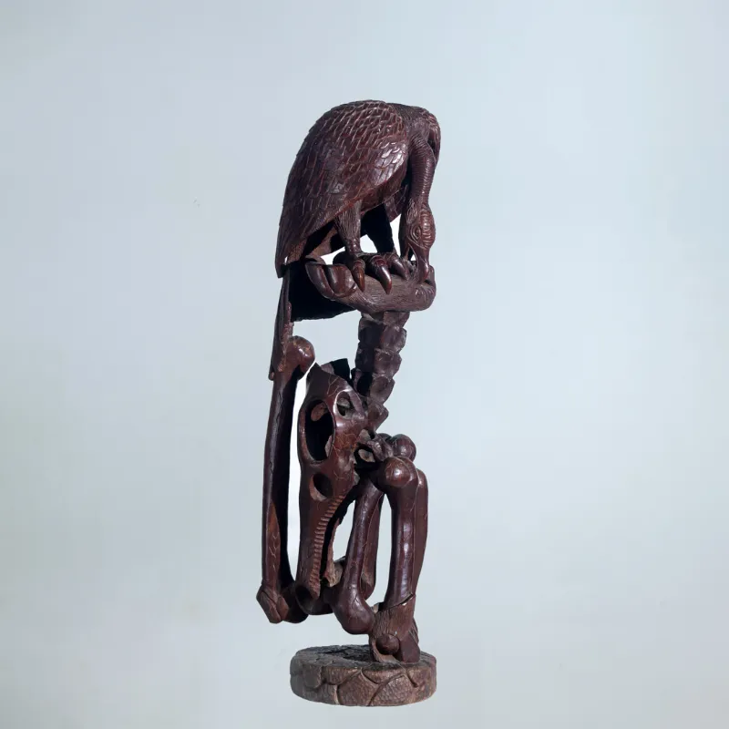 Escultura buitre y anatomia humana