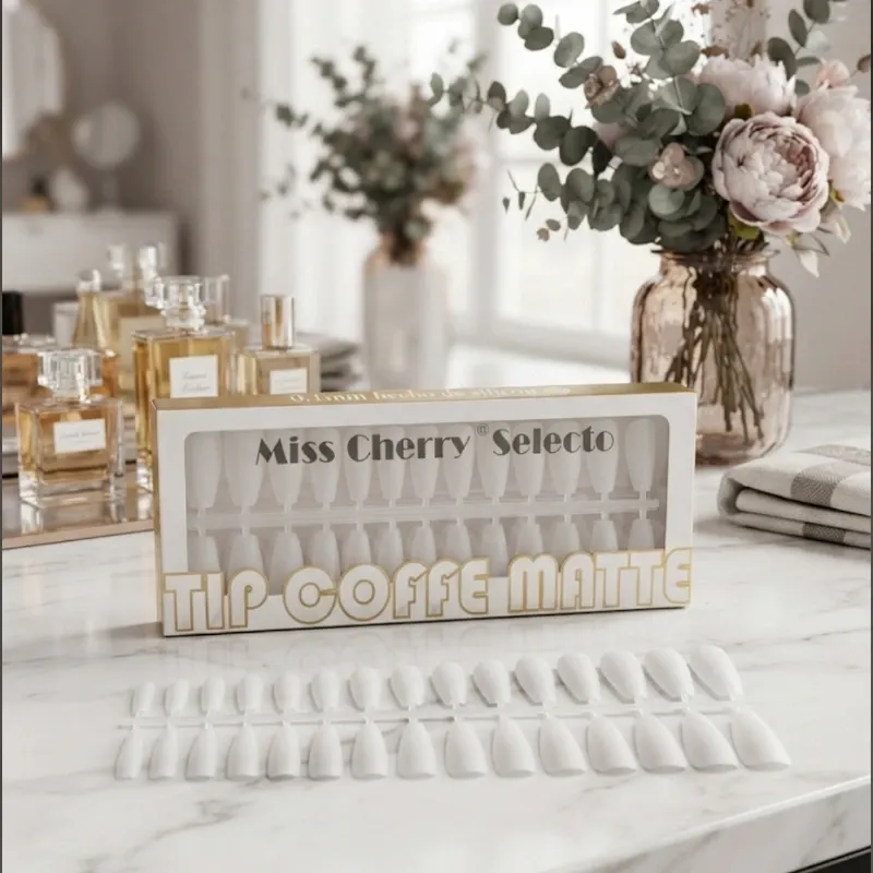 Caja 240tip press on Miss Sherry coffin matte