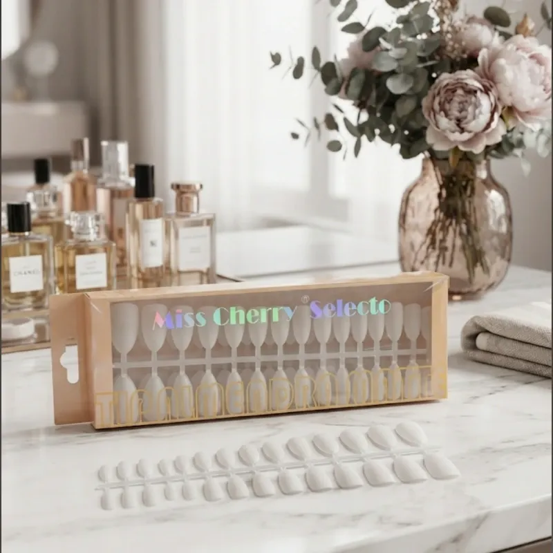Caja de 240tip press on Miss Sherry almendra matte